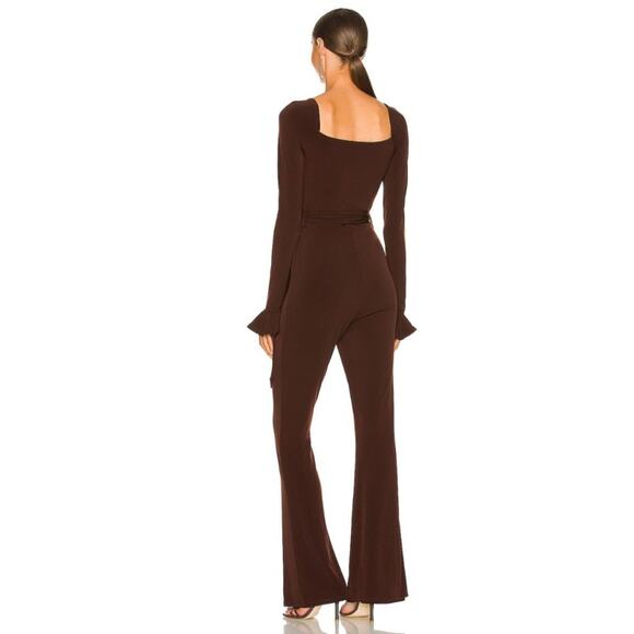 Majorelle Dakota Jumpsuit in Cappuccino Brown NWOT Size Small - Picture 2 of 3